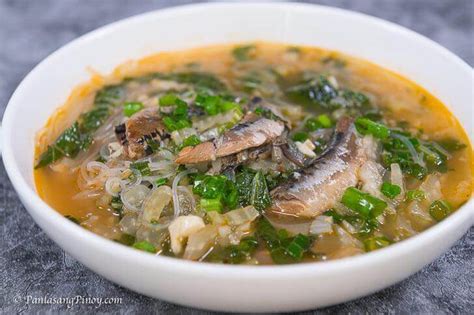 ginisang sardinas with pechay|Sardines with Sotanghon and Pechay .